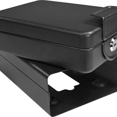 Barska Compact Safe Key Lock Safe w/ Mounting Sleeve AX11812,Black...