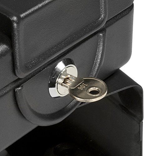 Barska Compact Safe Key Lock Safe w/ Mounting Sleeve AX11812,Black...