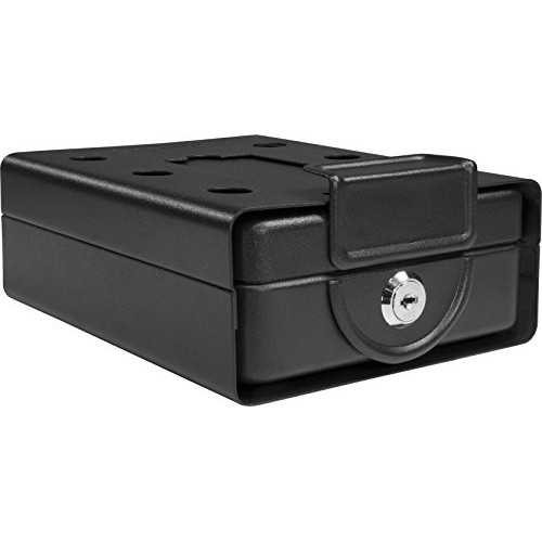 Barska Compact Safe Key Lock Safe w/ Mounting Sleeve AX11812,Black...