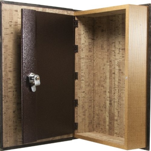 Barska Large Antique Book Lock Box with Key Lock