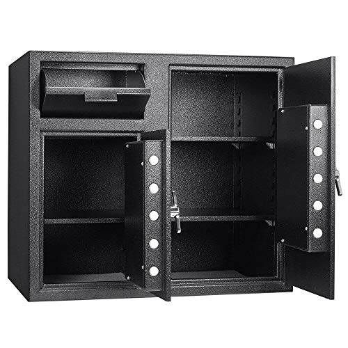 Barska New Large Double Door Vault Safe Keypad Lock Cabinet with D...