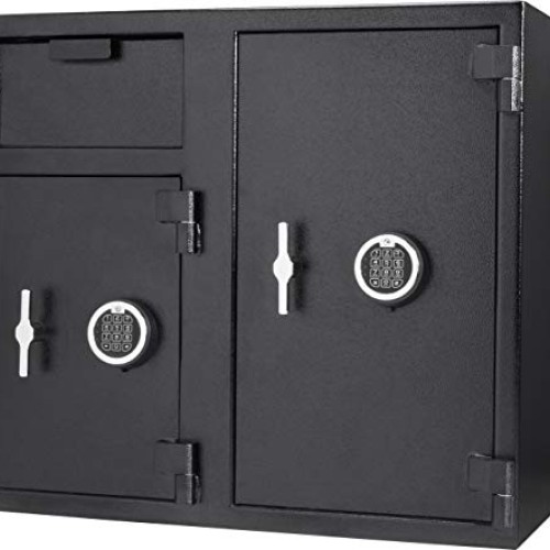 Barska New Large Double Door Vault Safe Keypad Lock Cabinet with D...