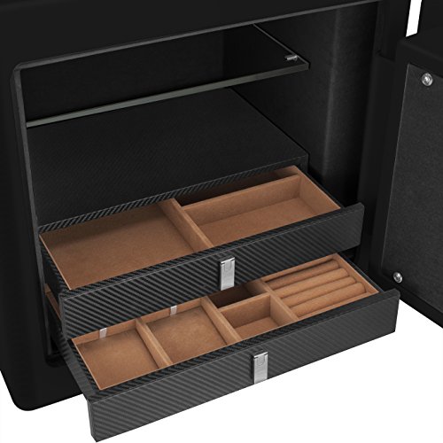 Barska Steel Fireproof Jewelry Security Safe Cabinet with Organize...