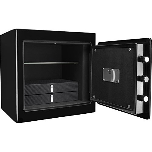 Barska Steel Fireproof Jewelry Security Safe Cabinet with Organize...