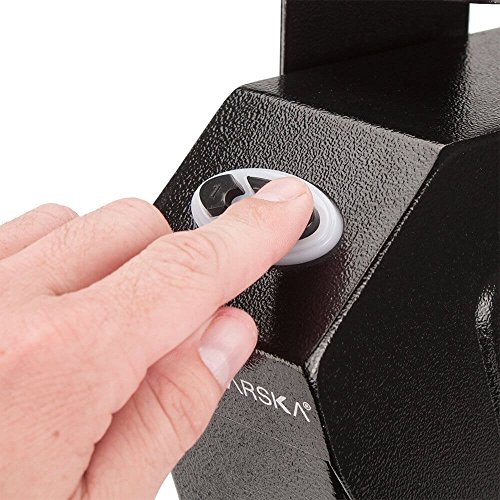 BARSKA Steel Hand Safe Pistol Desk Drawer Security Box Quick Ac...