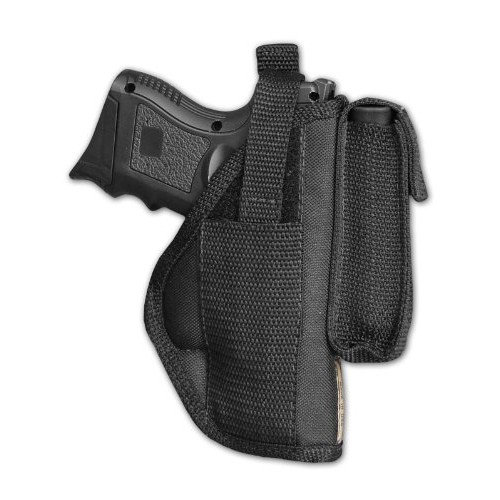 Barsony New OWB Belt Holster w/Magazine Pouch for Compact 9mm ...