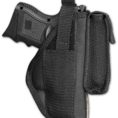 Barsony New OWB Belt Holster w/Magazine Pouch for Compact 9mm ...