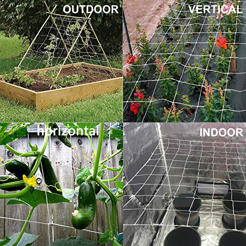 BaseGoal All-Weather Trellis Netting Mesh Plant Garden Vine Growin...