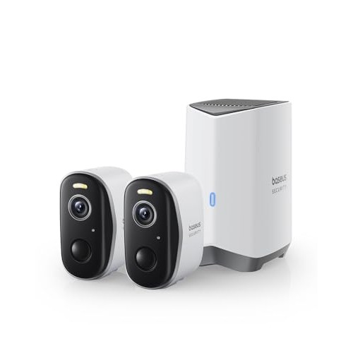 Baseus Wireless Cameras for Home Security, N1 2-Cam Kit with True ...