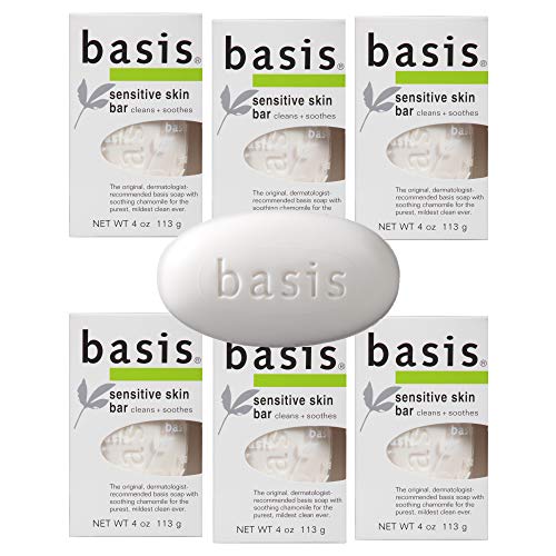 Basis Sensitive Skin Bar Soap - Cleans and Soothes with Chamomile ...