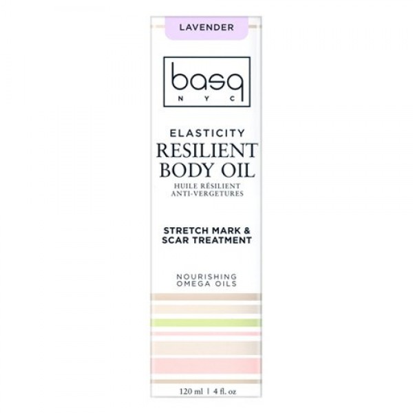 Basq Skin Care Resilient Body Stretch Mark Oil, Lavender, 4 Fluid ...