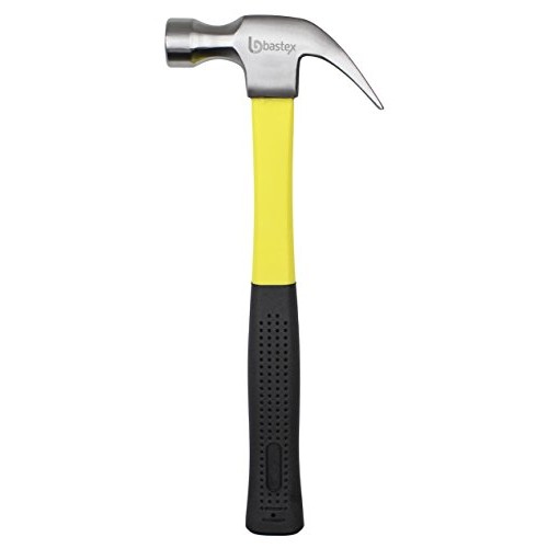 16 oz Fiber Glass Claw Hammer Heavy Duty Construction Shock Resist...