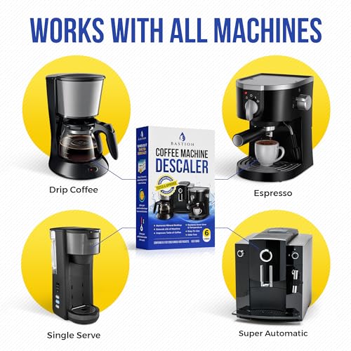 Descaling Powder Solution 6-Uses Coffee Machine Descaler Cleaner...
