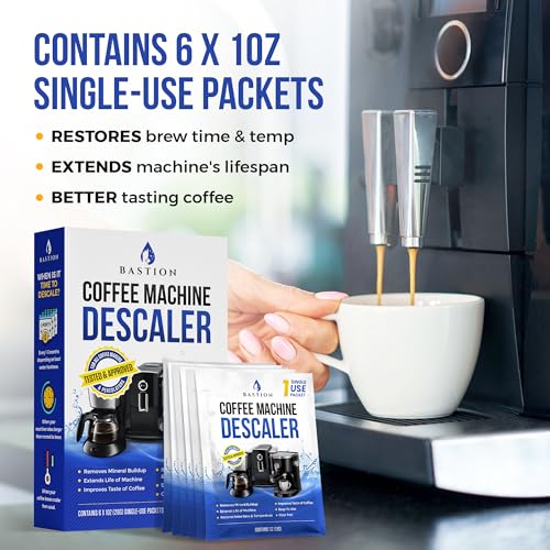 Descaling Powder Solution 6-Uses Coffee Machine Descaler Cleaner...