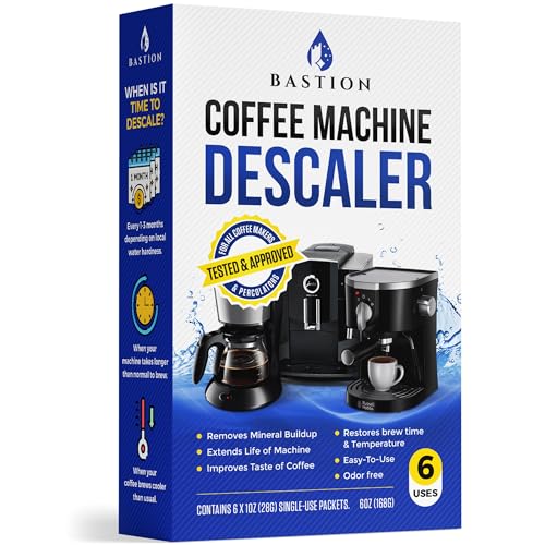 Descaling Powder Solution 6-Uses Coffee Machine Descaler Cleaner...