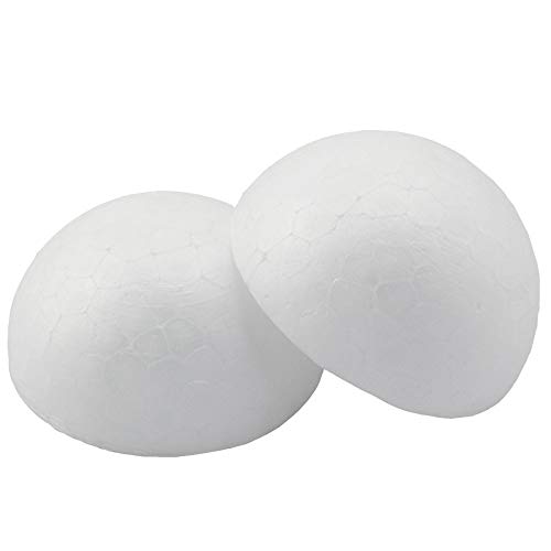 Batino 10PCS White Foam Balls Half Round Hemispherical Christmas C...
