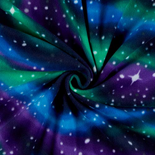 Baum Textiles Winter Fleece Northern Lights Fabric by the Yard, L...