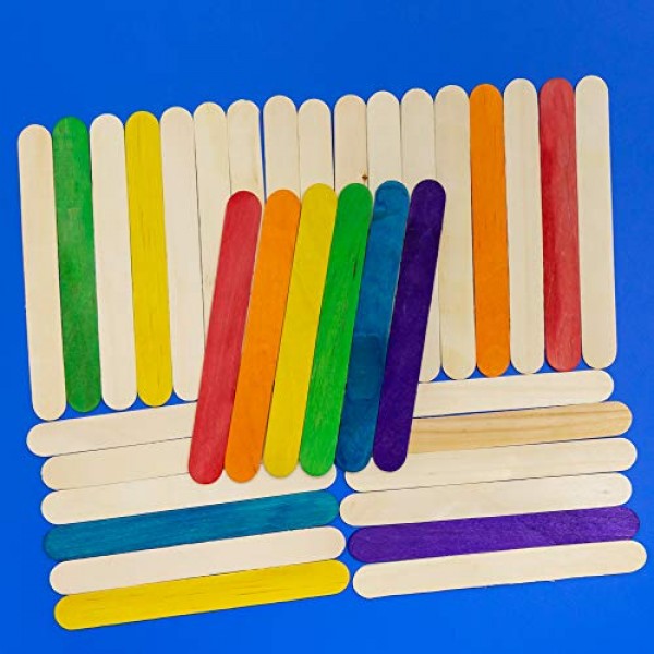 BAZIC Jumbo Colored Craft Stick 50 Per Pack