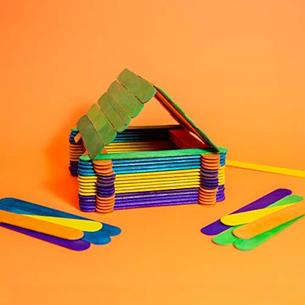 BAZIC Jumbo Colored Craft Stick 50 Per Pack