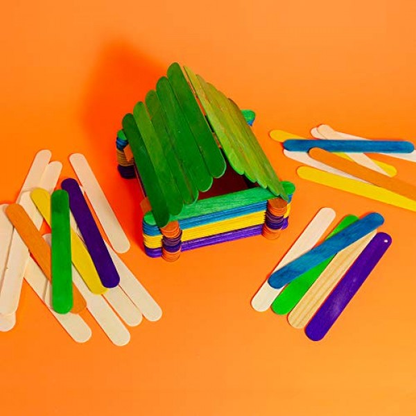 BAZIC Jumbo Colored Craft Stick 50 Per Pack