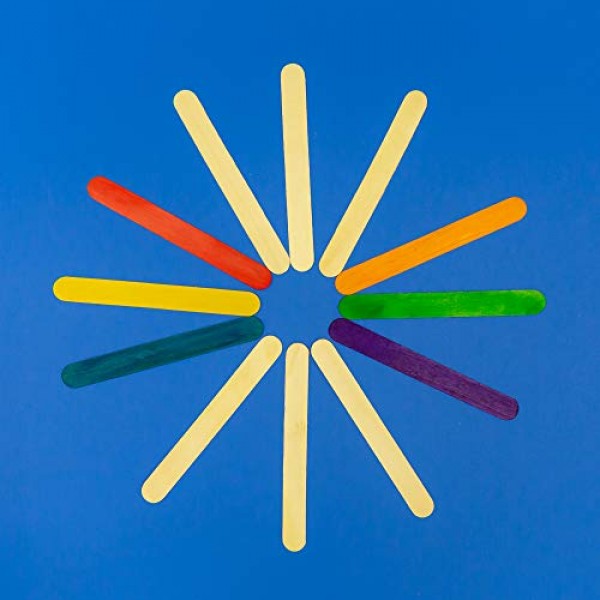 BAZIC Jumbo Colored Craft Stick 50 Per Pack