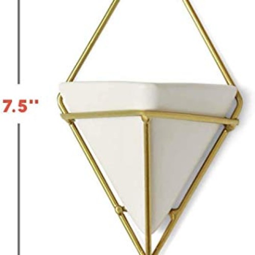 BBA SUNRISE | Geometric Hanging Planter Wall Decor Set of 4, Mul...