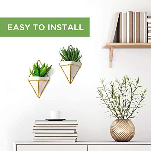 BBA SUNRISE | Geometric Hanging Planter Wall Decor Set of 4, Mul...