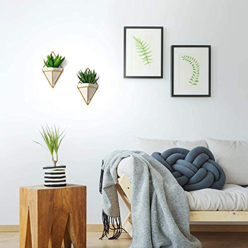 BBA SUNRISE | Geometric Hanging Planter Wall Decor Set of 4, Mul...