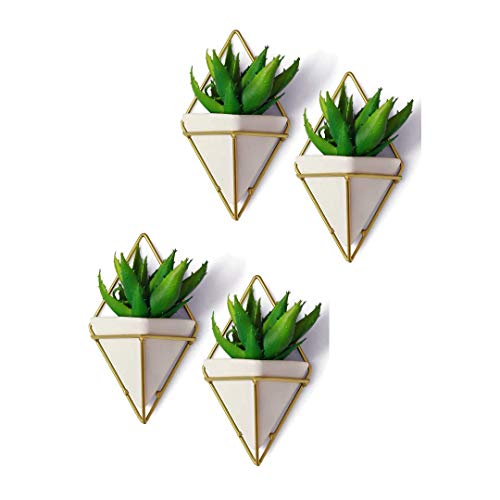 BBA SUNRISE | Geometric Hanging Planter Wall Decor Set of 4, Mul...