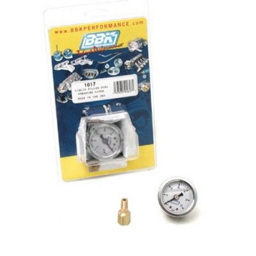 BBK 1617 Fuel Pressure Gauge - Liquid Filled With Fuel Rail Adapte...