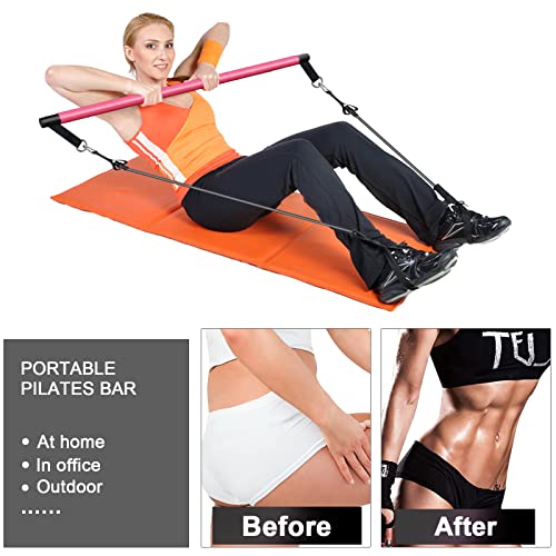 Bbtops Pilates Bar Kit with Resistance Bands4 x Resistance Bands...