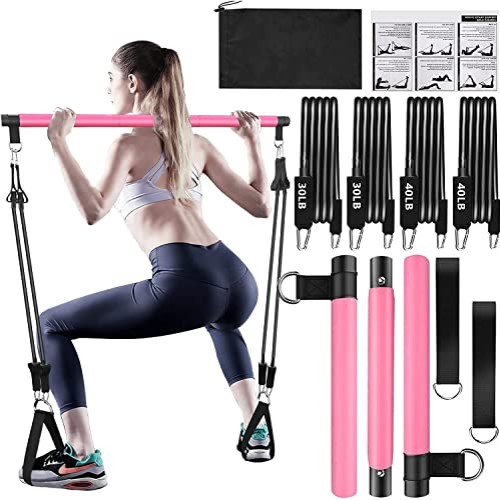 Bbtops Pilates Bar Kit with Resistance Bands4 x Resistance Bands...