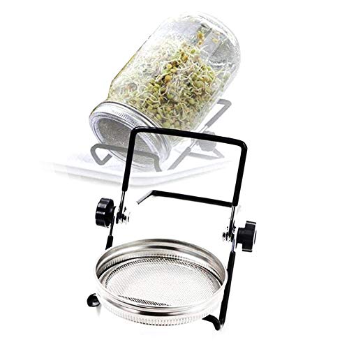 Bcamelys Sprouting Jar Kit Complete with Mason Jar, Stand, Screen ...