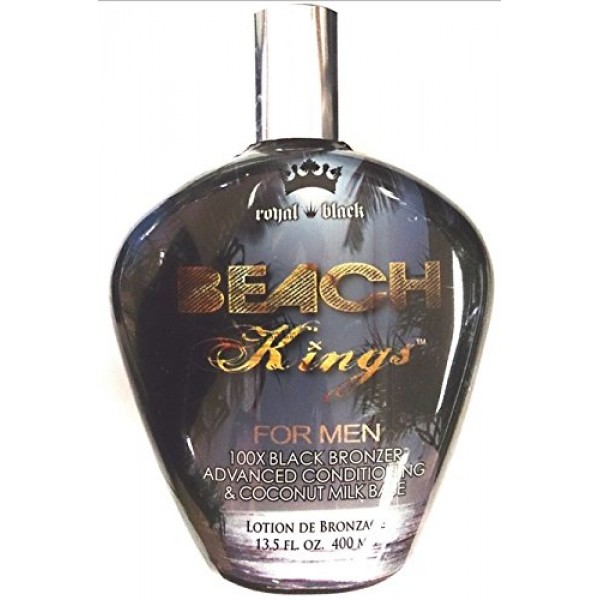 Beach Kings 100x Black Bronzer for Men Indoor Tanning Bed Lotion B...