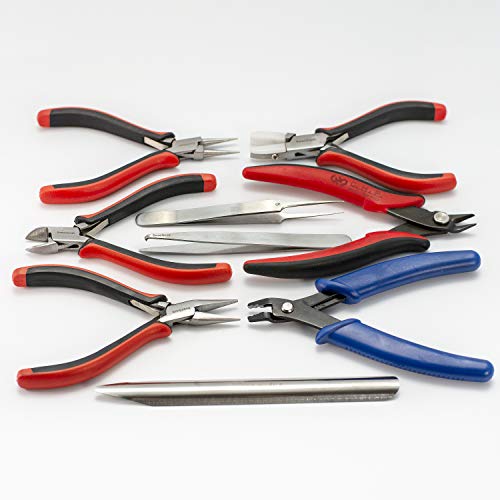 9-Piece Beadsmith Deluxe Jewelry Pliers Ergonomic Tool Kit with Case