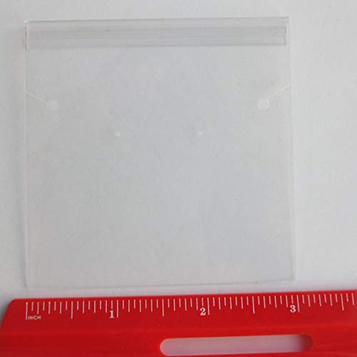 Earring Necklace Jewelry Hanging Display Card Crystal Clear 3x3 ...