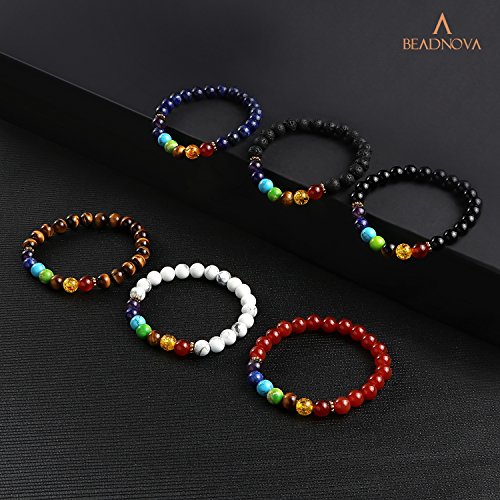 BEADNOVA Black Onyx Beads Natural Crystal Beads Stone Gemstone Rou...