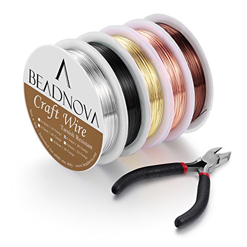 BEADNOVA Craft Wire Jewelry Beading Wire Tarnish Resistant Copper ...