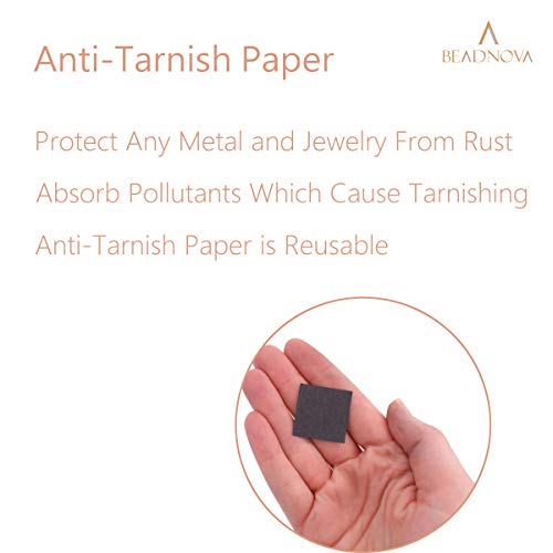 BEADNOVA Silver Polishing Cloth Cotton Jewelry Cleaning Cloth with...