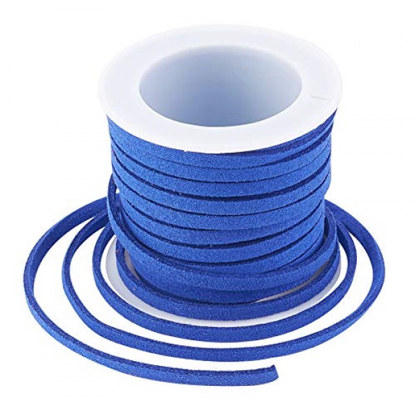 Beadthoven 30Rolls 3mm Faux Suede Cord 5m/roll Mixed Color Beading...
