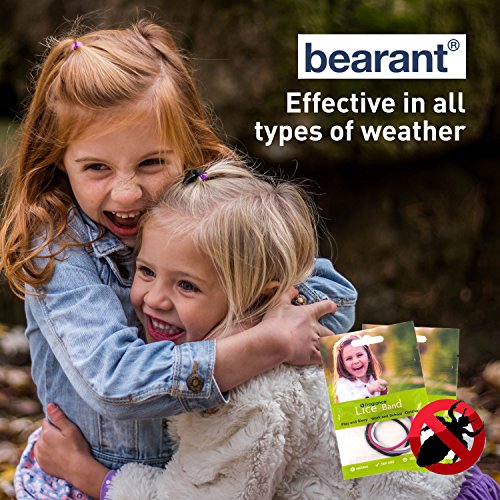 Bearant Elastic Lice Repellent Hair Bands - DEET-free, with Natura...