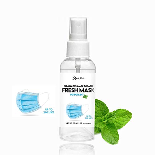 2 Pack- Fresh Mask Peppermint Mask Spray for Disposable & Reusable...
