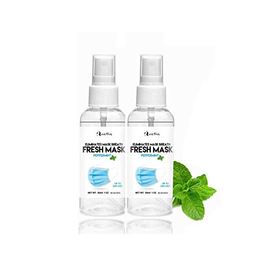 2 Pack- Fresh Mask Peppermint Mask Spray for Disposable & Reusable...