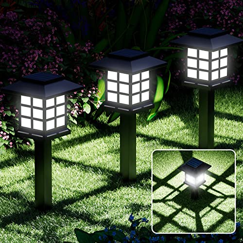 Beassla Solar Outdoor Lights 12 Pack, 12 Hrs Long-Lasting Waterpro...