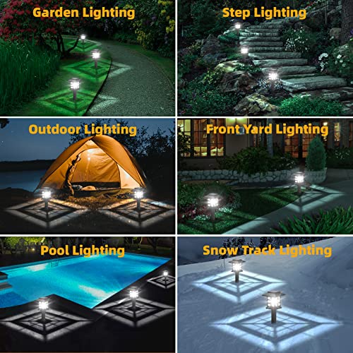 Beassla Solar Outdoor Lights 12 Pack, 12 Hrs Long-Lasting Waterpro...