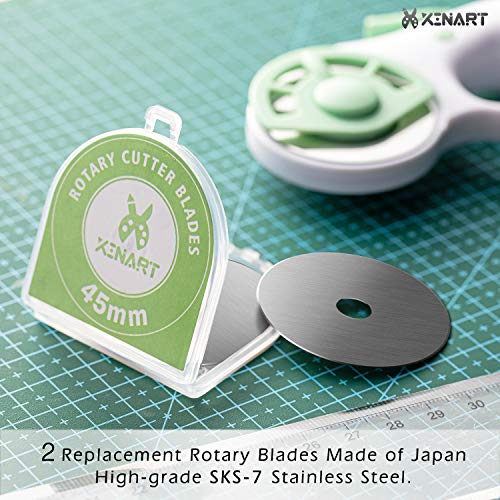 Xinart 45mm Rotary Cutter for Fabric Safety Lock Ergonomic Classic...