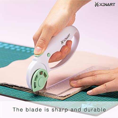 Xinart 45mm Rotary Cutter for Fabric Safety Lock Ergonomic Classic...