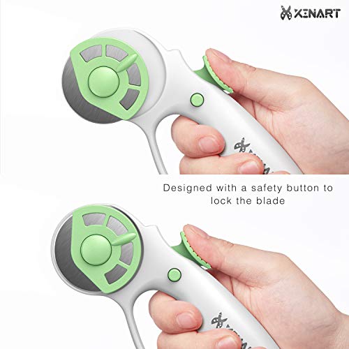 Xinart 45mm Rotary Cutter for Fabric Safety Lock Ergonomic Classic...
