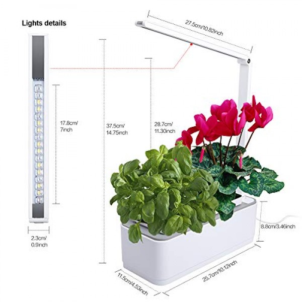 Indoor Herb Garden, BEAUTLOHAS. Hydroponics Growing System with Ti...