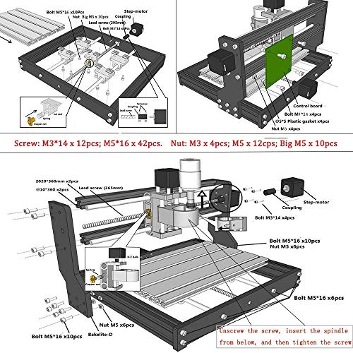 7000mw Laser Engraver CNC 3018 Pro Engraving Machine, GRBL Control...